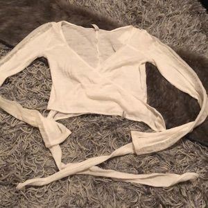Free people wrap shirt